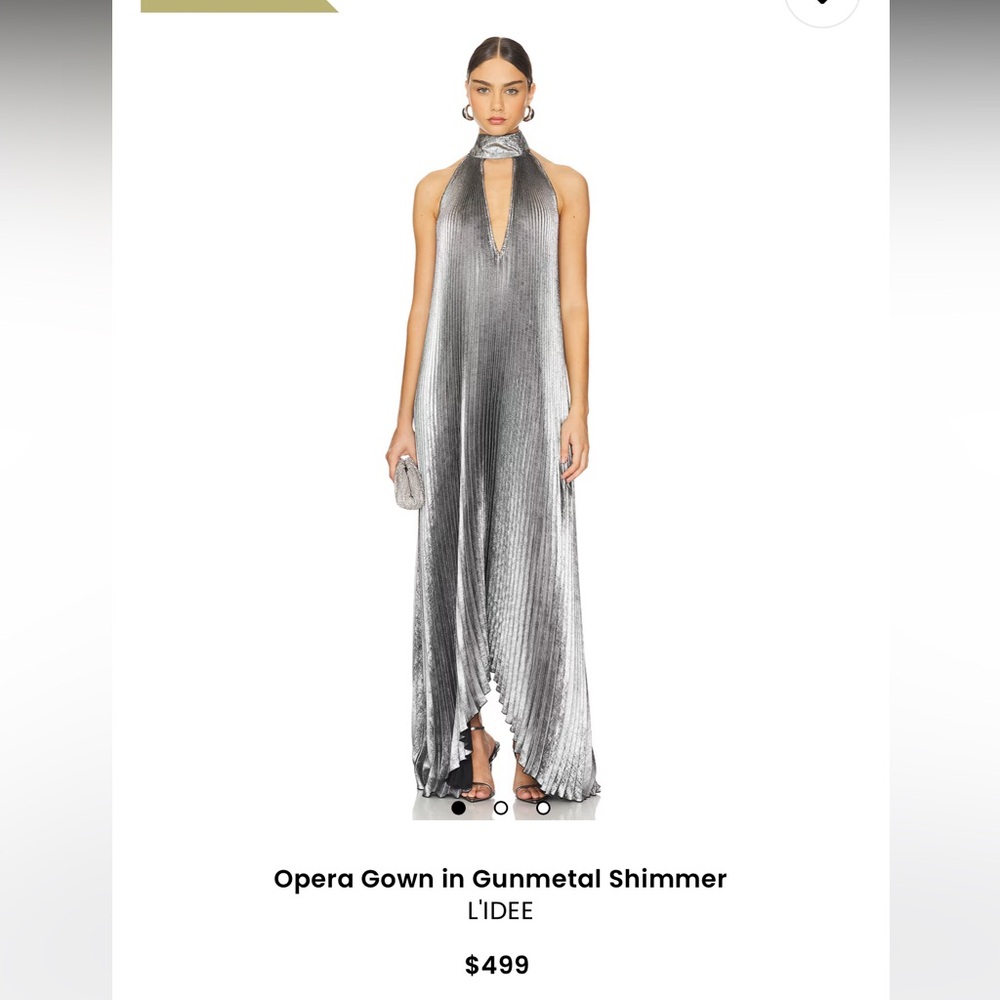 REVOLVE Silver Maxi Dress